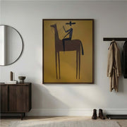 Vintage Americana Art | Golden Solitude Rider