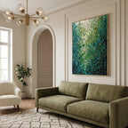 Contemporary Luxe Art | Emerald Kintsugi