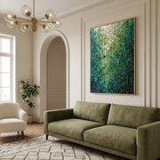 Contemporary Luxe Art | Emerald Kintsugi