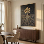 Contemporary Luxe Art | Golden Roots