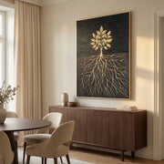 Contemporary Luxe Art | Golden Roots