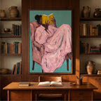 Surreal Art | Cozy-Yellow Book Reader
