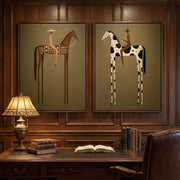 Vintage Americana Art | Long-Legged Duality