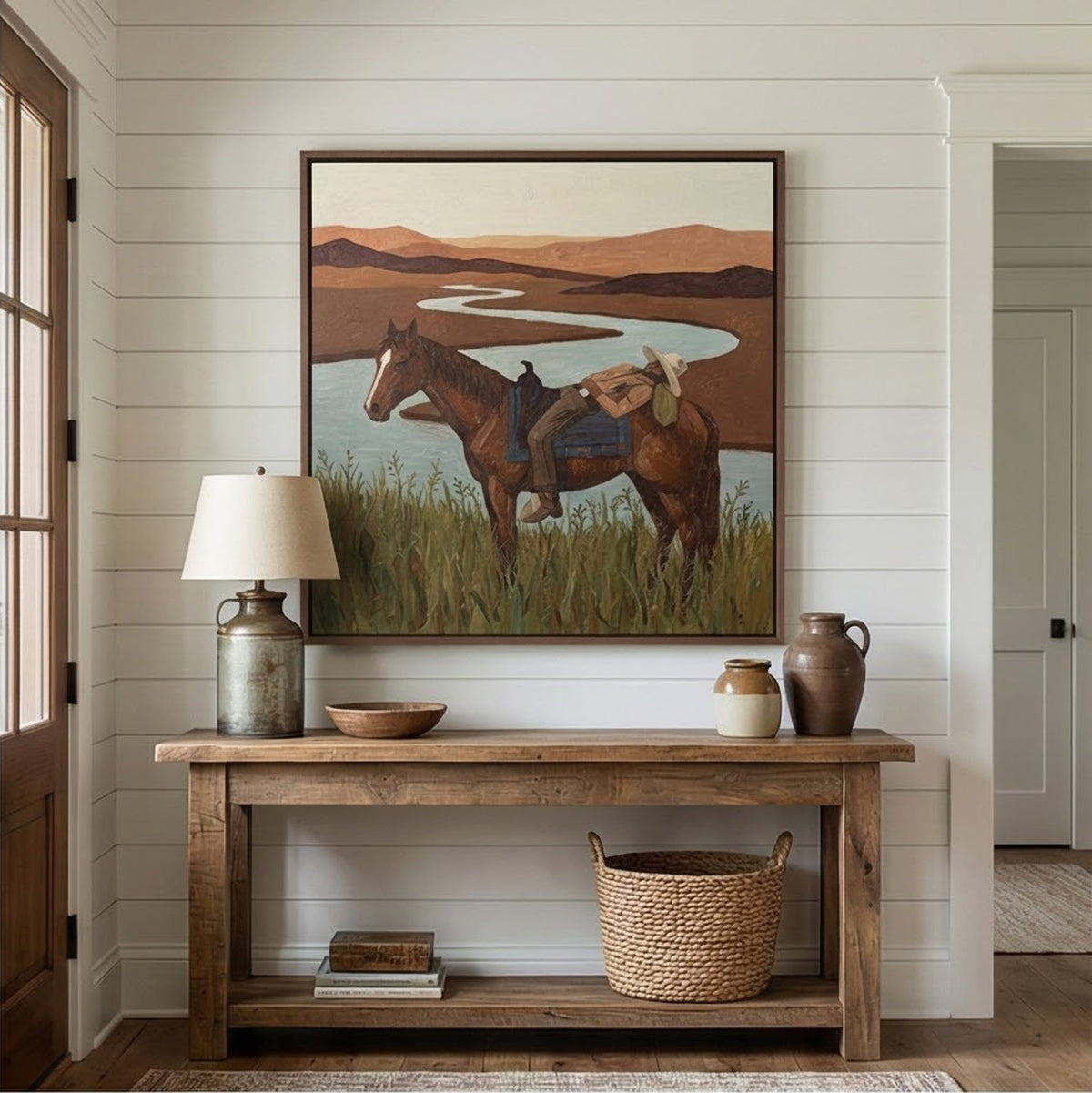 Vintage Americana Art | Riverbend Rest