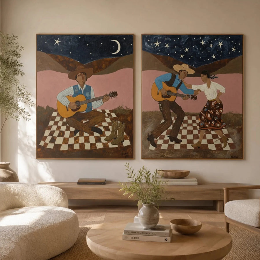 Vintage Americana Art | When the Night Learned Our Names