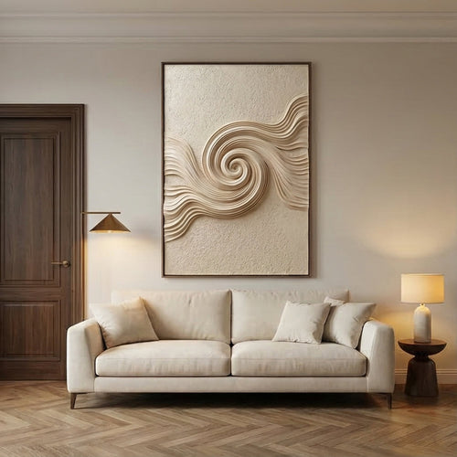 3D-Textured Art | Ivory Tide Spiral