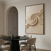 3D-Textured Art | Ivory Tide Spiral