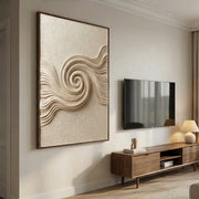 3D-Textured Art | Ivory Tide Spiral
