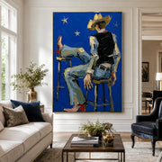 POP Art | Blue Night Cowboy