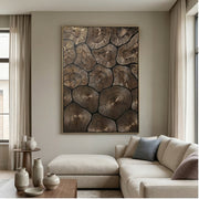 Contemporary Luxe Art | Bronze Halo Rhythm
