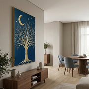 Contemporary Luxe Art | Moonlit Branch Reverie