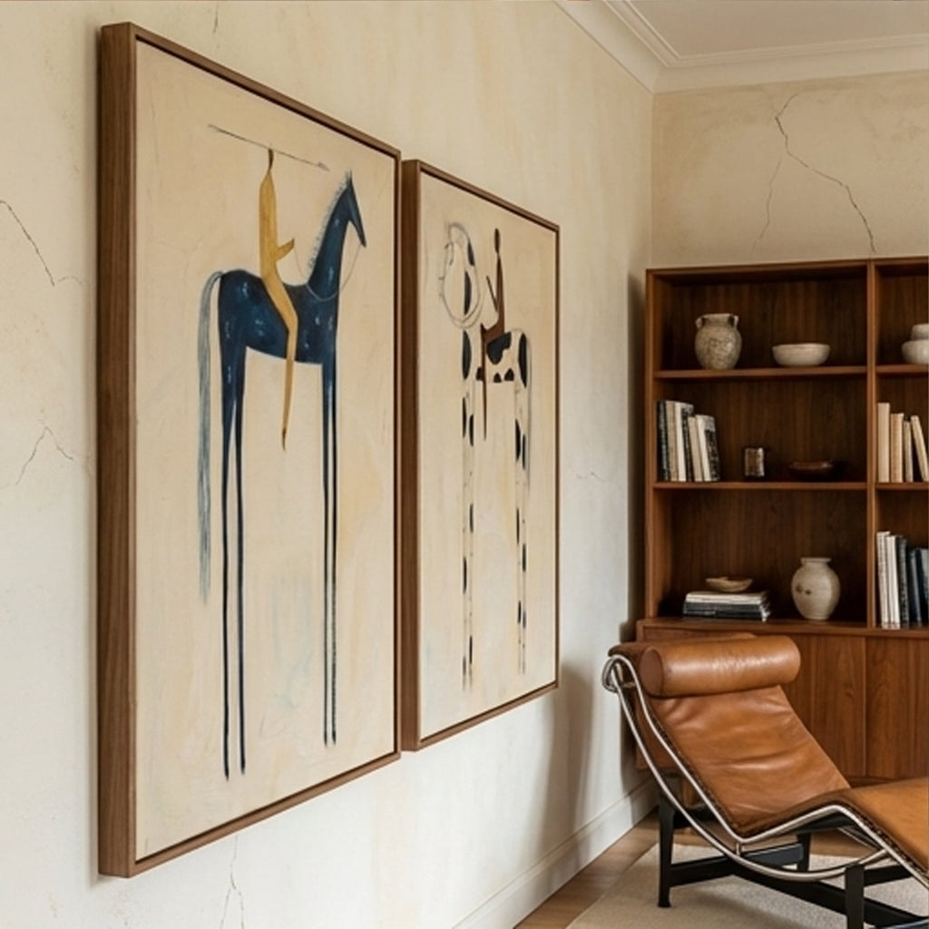Vintage Americana Art | Twin Nocturnes