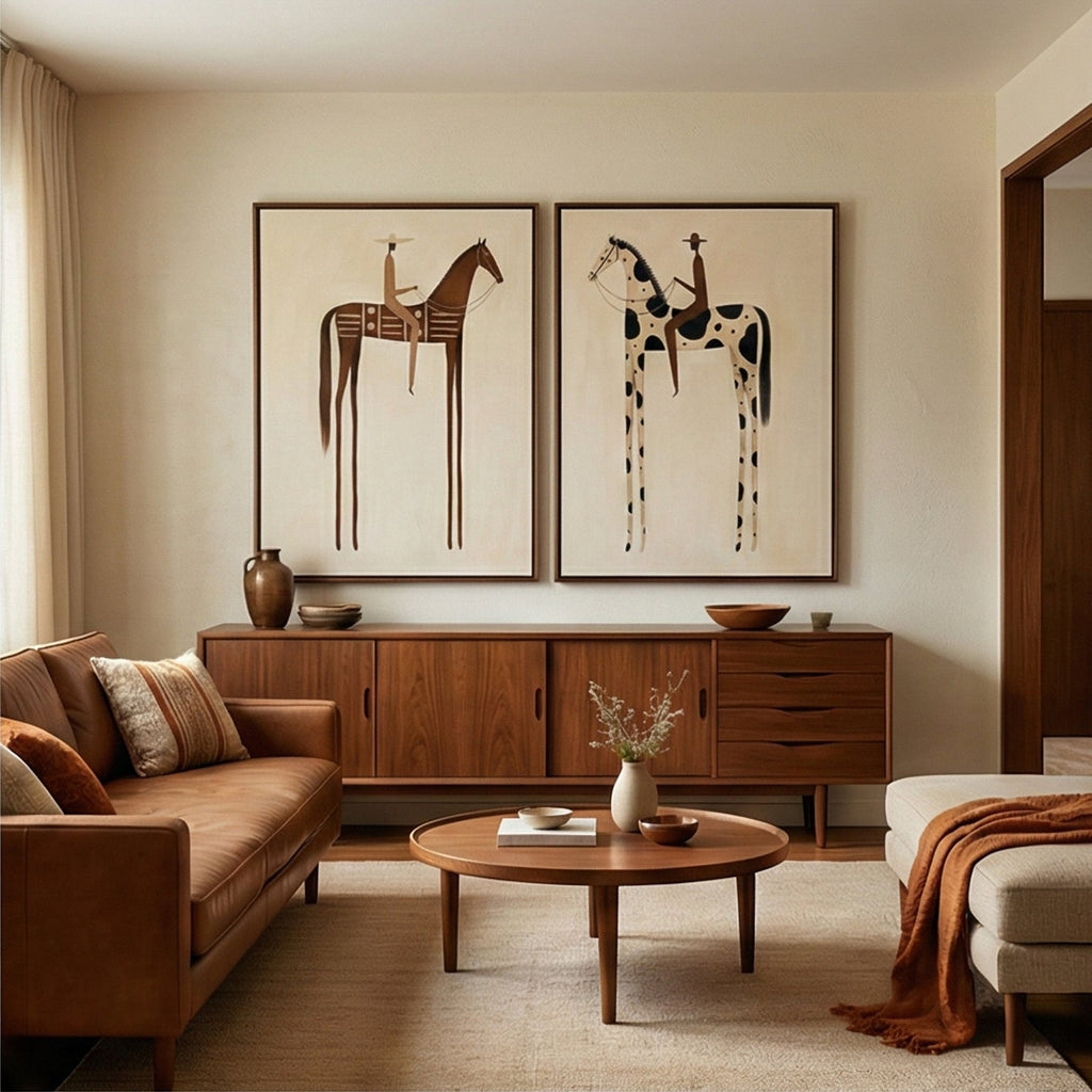 Vintage Americana Art |  Paired Reveries