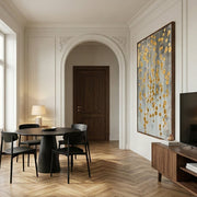 Contemporary Luxe Art | Gilded Rainfall