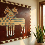 Vintage Americana Art | Spotted Horses
