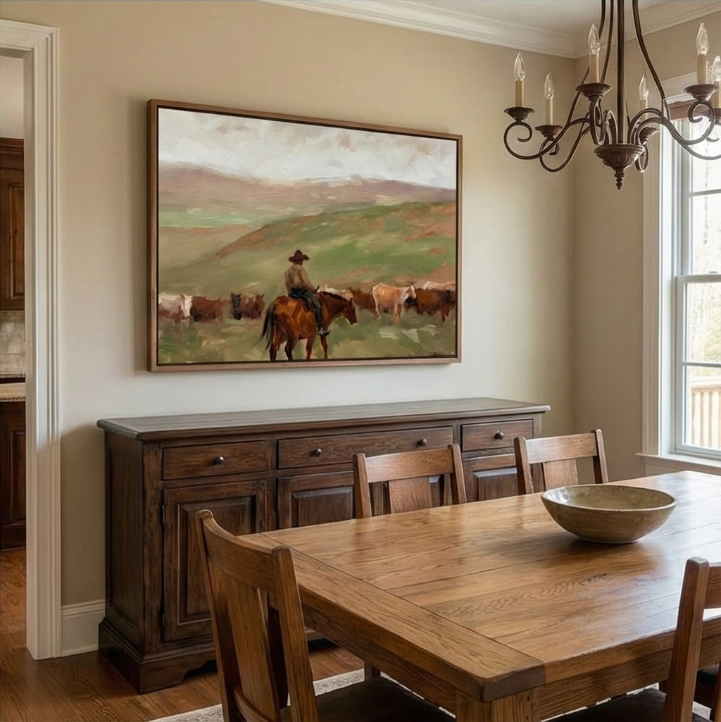 Vintage Americana Art | Prairie Stillness