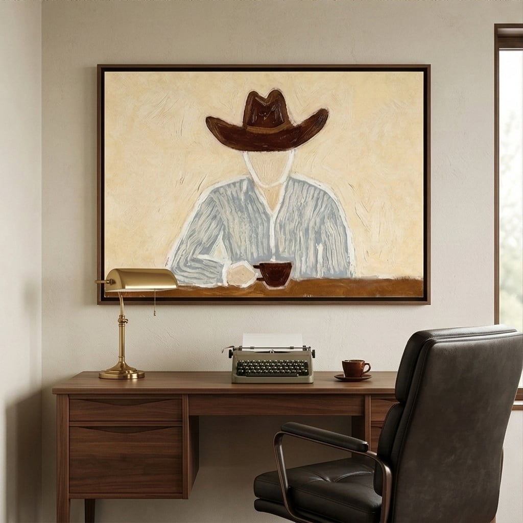 Vintage Americana Art | Morning Solitude