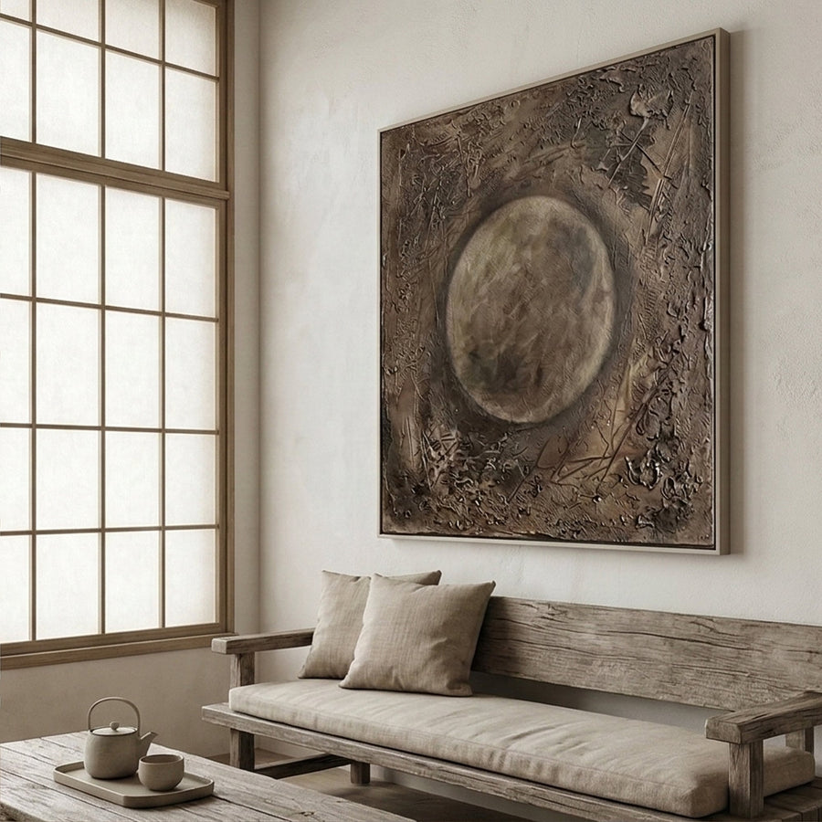 Wabi-Sabi Art | Moonlit Earth Flow