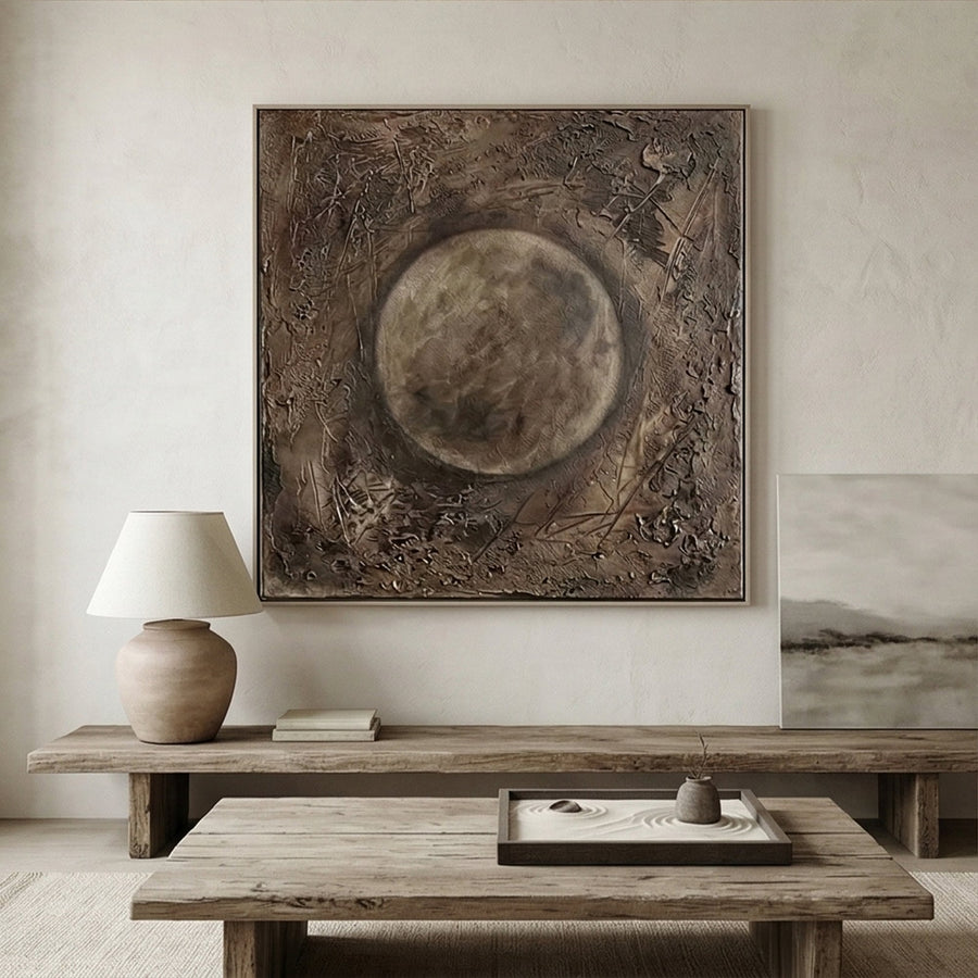 Wabi-Sabi Art | Moonlit Earth Flow