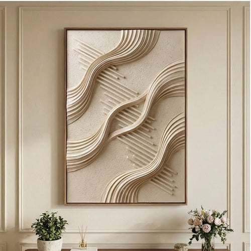 3D-Textured Art | Linear Wave Passage