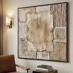 Wabi-Sabi Art | Aged Linen Layers