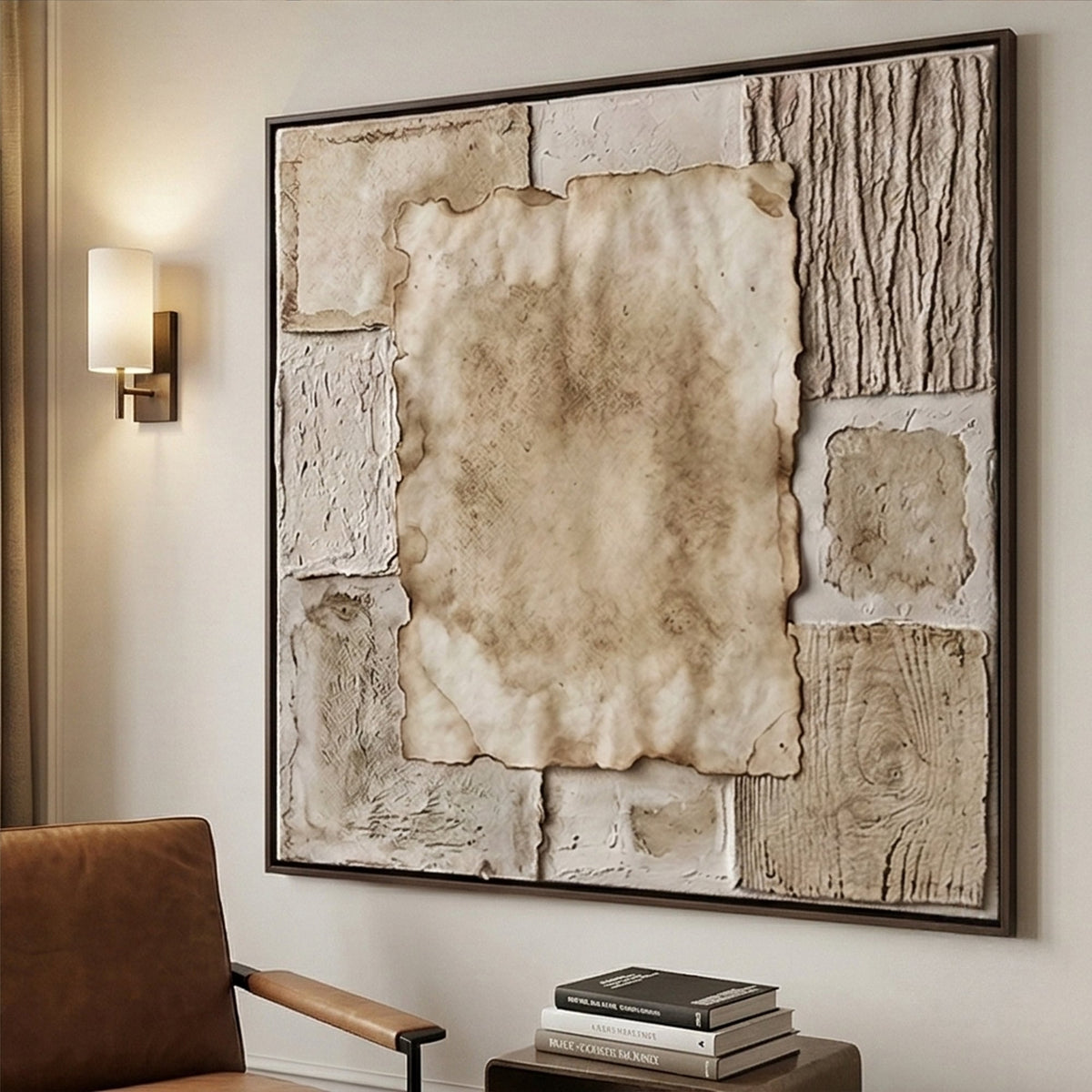 Wabi-Sabi Art | Aged Linen Layers