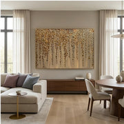 Contemporary Luxe Art | Amber Rain Cascade