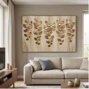 Contemporary Luxe Art | Gilded Ginkgo Cascade
