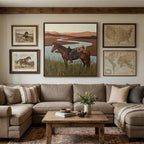 Vintage Americana Art | Riverbend Rest
