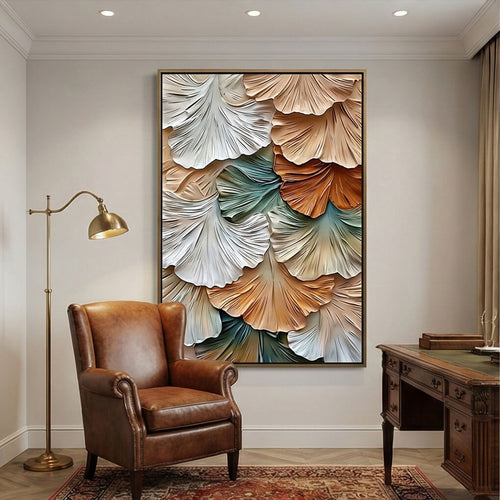 3D textured Art | Gilded Library Reverie