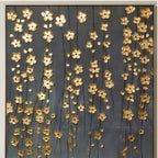 Contemporary Luxe Art | Golden Blossom Rain