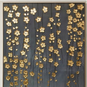 Contemporary Luxe Art | Golden Blossom Rain