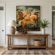Vintage Americana Art | Checkerboard Riders