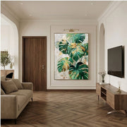 Contemporary Luxe Art | Gilded Monstera