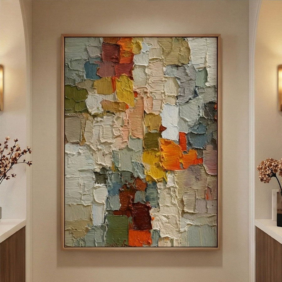 3D textured Art | Patchwork Serenity