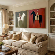 Vintage Americana Art | Twin Riders