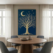 Contemporary Luxe Art | Moonlit Branch Reverie