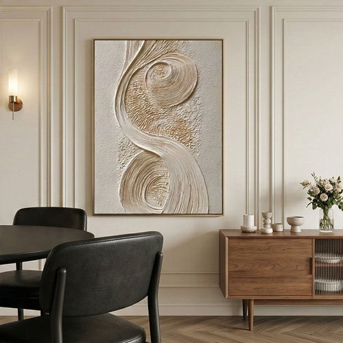 3D textured Art | Ivory Drift