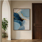 Contemporary Luxe Art | Azure Kintsugi