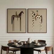Vintage Americana Art | Tall Prairie Duet