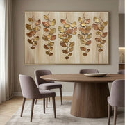 Contemporary Luxe Art | Gilded Ginkgo Cascade