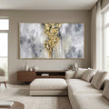 Contemporary Luxe Art | Golden Veil Column
