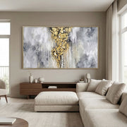 Contemporary Luxe Art | Golden Veil Column