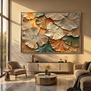 3D textured Art | Silent Leaf Chorus