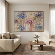 3D-Textured Art | Petal Cascade Glow - C