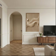 3D-Textured Art | Ivory Drift Line