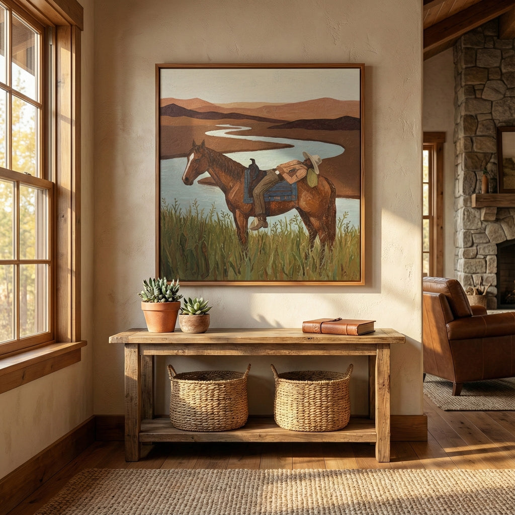 Vintage Americana Art | Riverbend Rest