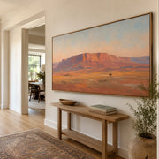 Vintage Americana Art | The Last Rider Beneath the Mesa