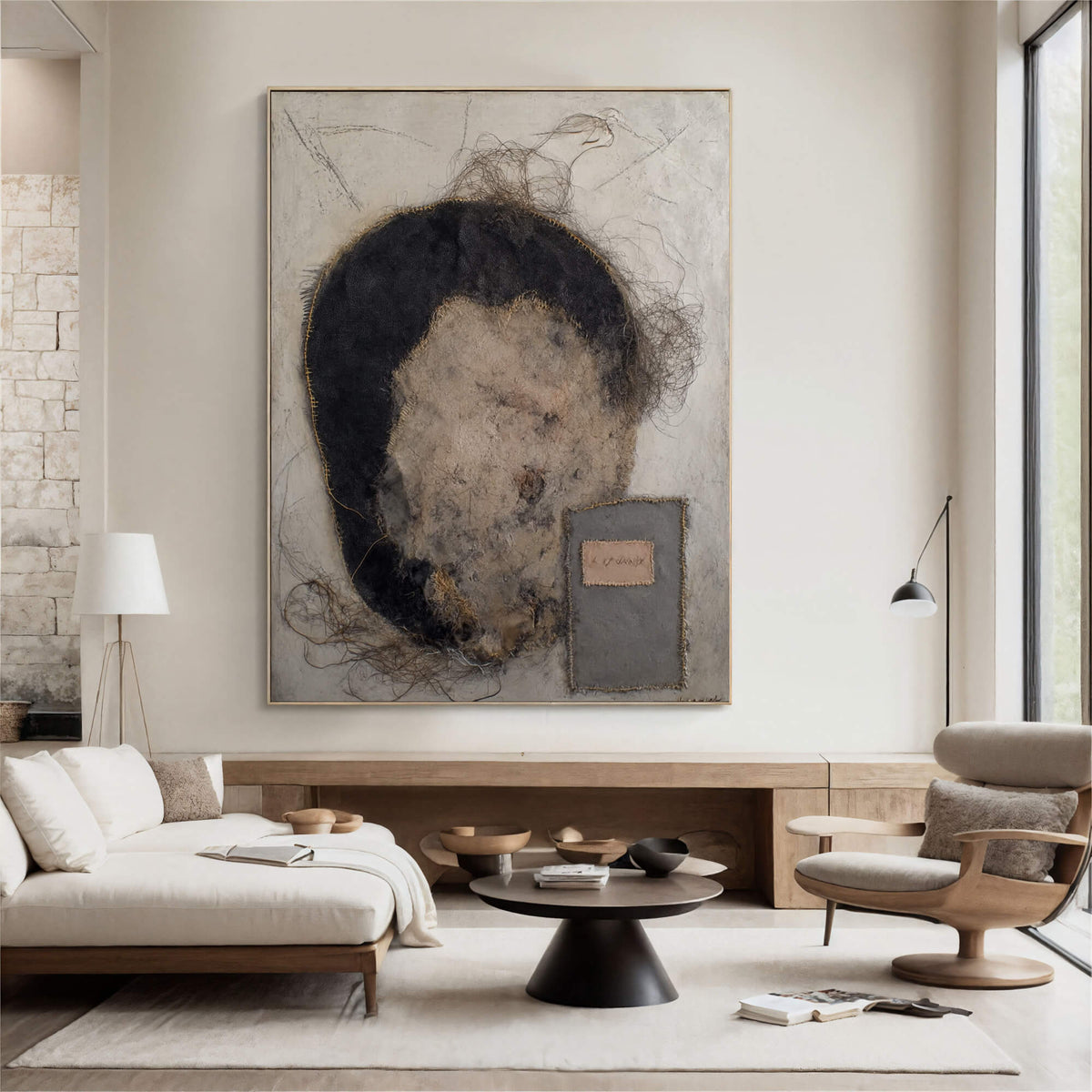 Wabi-Sabi Art | Frayed Fiber Portrait