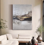 Wabi-Sabi Art | Cracked Gold Accent